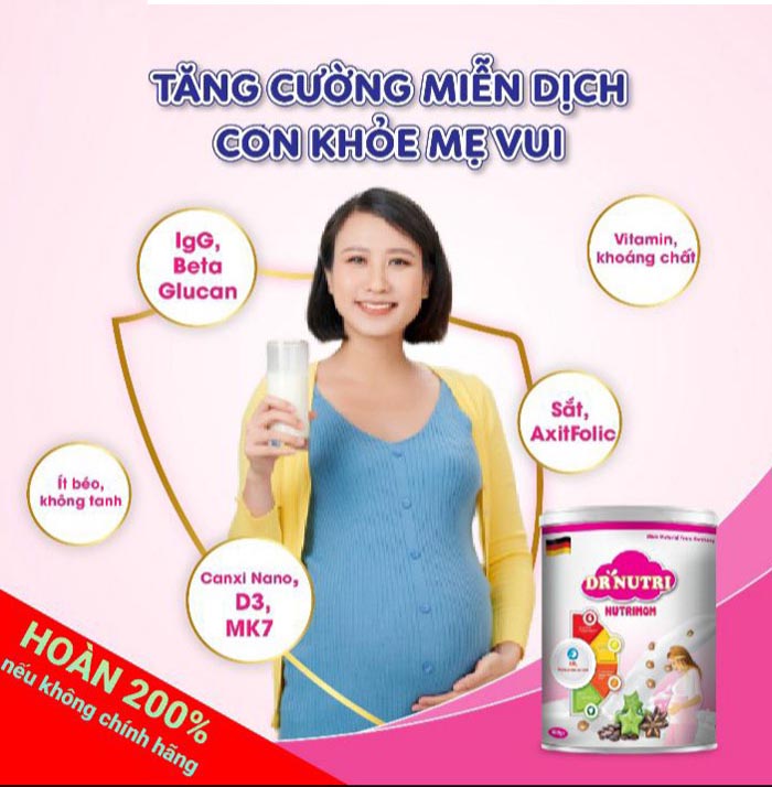 sữa bột dành cho mẹ bầu dr nutri mom 900g 1