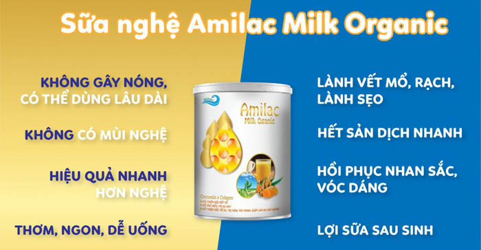 sữa nghệ amilac milk organic 400gr 2