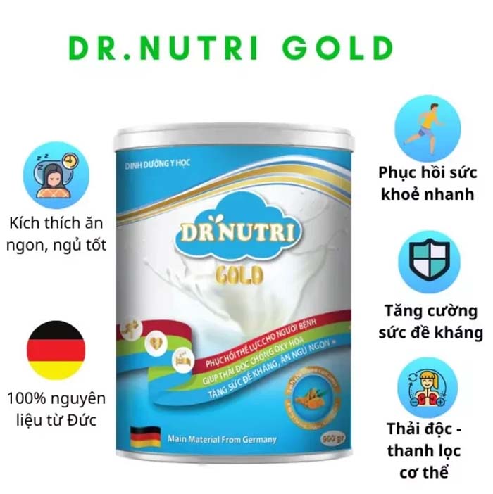 sữa nghệ tăng cân dr nutri gold 1