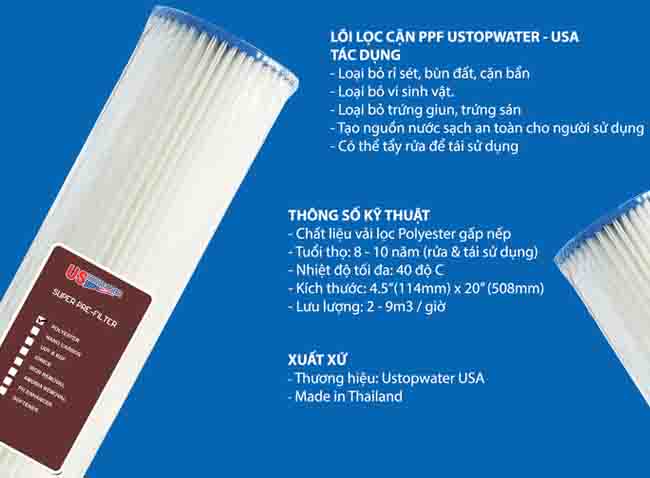 Bộ Lọc Tổng Ustopwater Model Clo-As - Nước Sạch Chuẩn Mỹ Cho Mọi Gia Đình 6 bộ lọc tổng ustopwater model clo-as - nước sạch chuẩn mỹ cho mọi gia đình - ảnh 6
