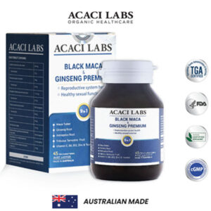 Viên uống bổ thận tráng dương Acaci Labs Black Maca & Ginseng